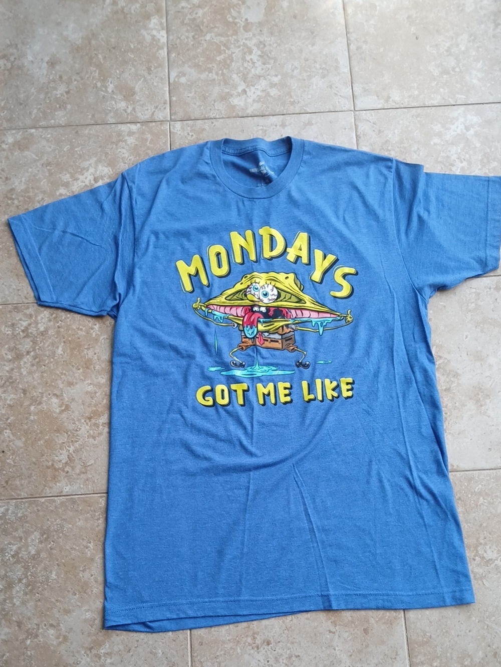 SpongeBob 'Mondays Got Me Like' Graphic Short-Sleeve Tee